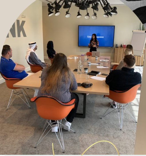 An Expert Ease specialist leading a boardroom development session